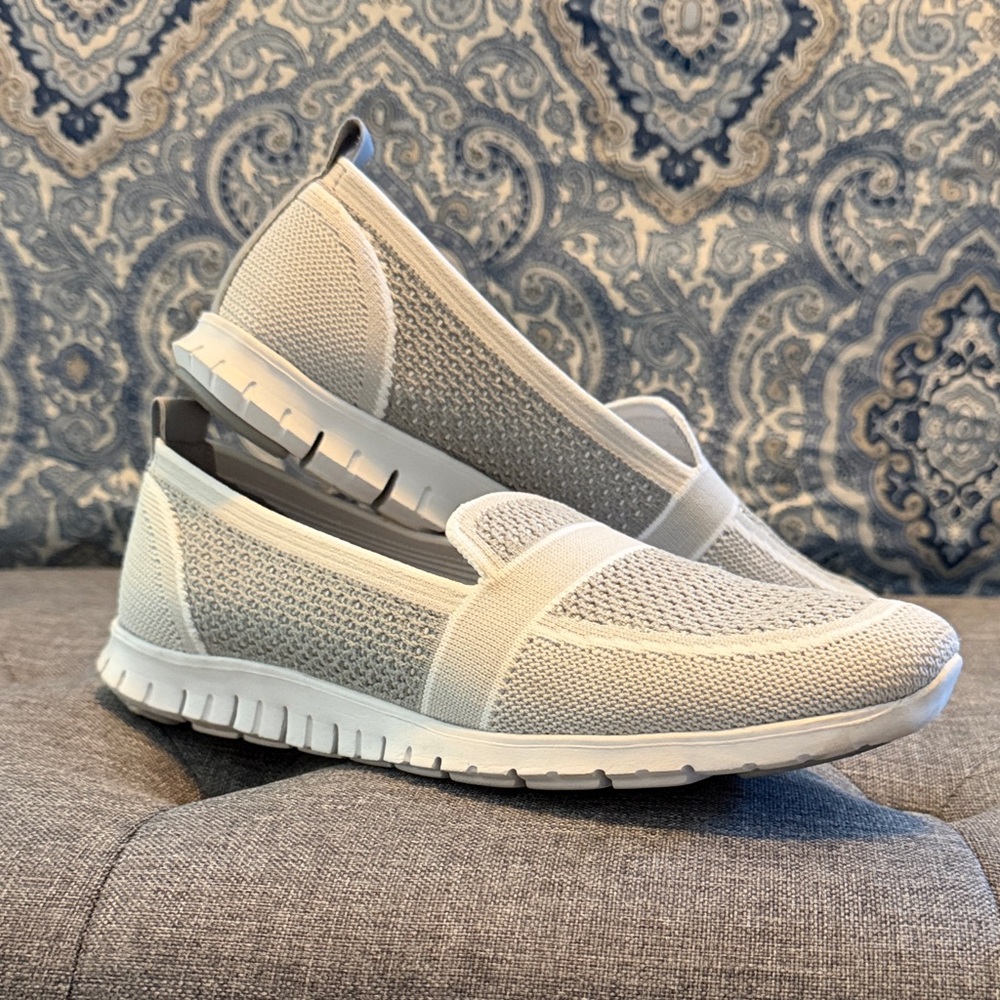 Cole Haan Women's Light Gray Slip-On Sneakers